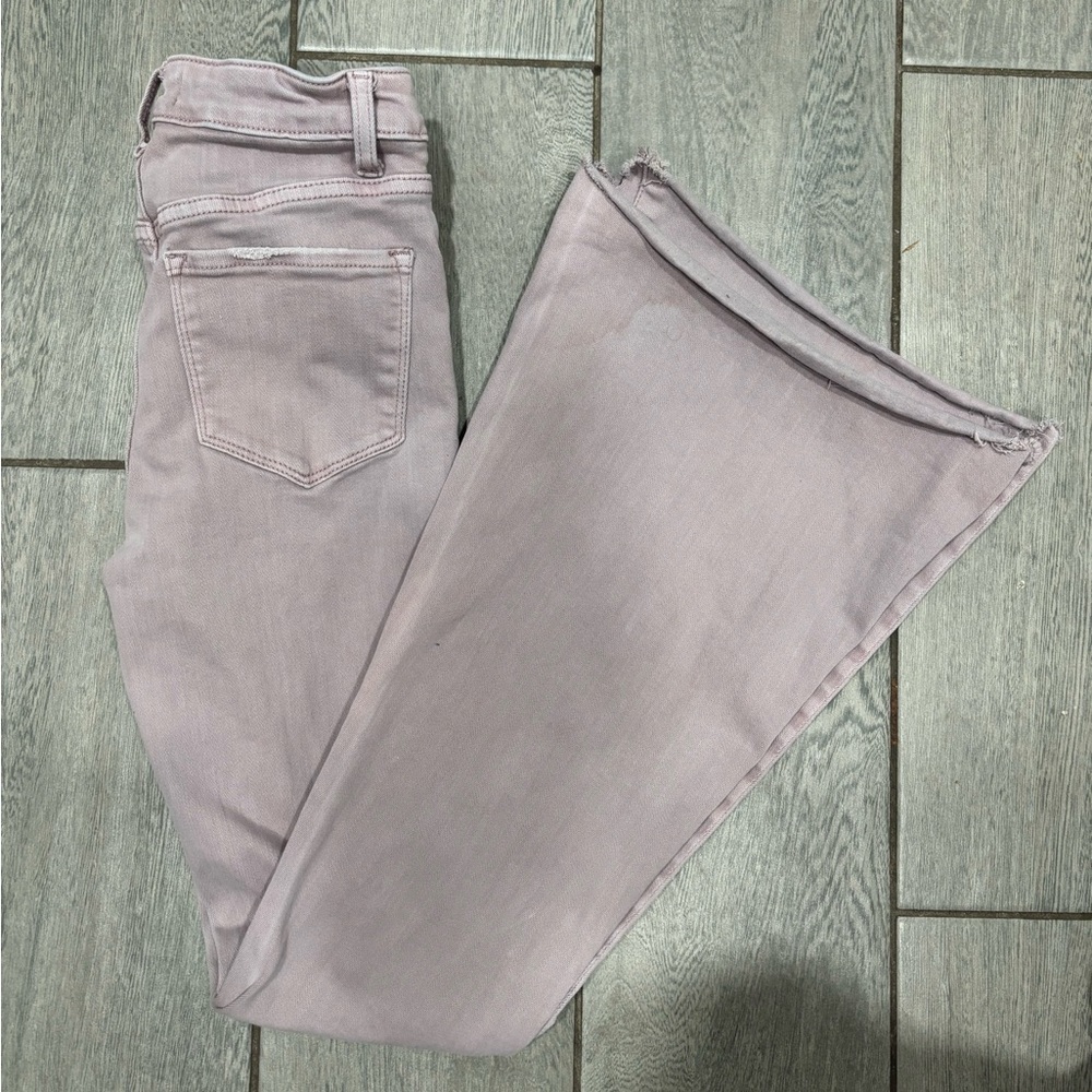 Vervet Sea Fog High Rise Super Flare Wide Leg Size 24 - Picture 6 of 7